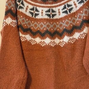 Like New! Aerie women’s fair isle long sleeve sweater